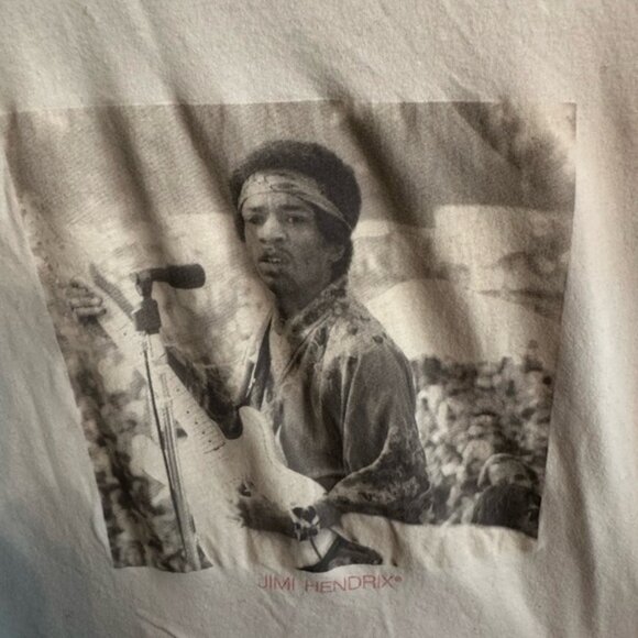Abercrombie & Fitch Jimmy Hendrix White Graphic Tee - Picture 2 of 4